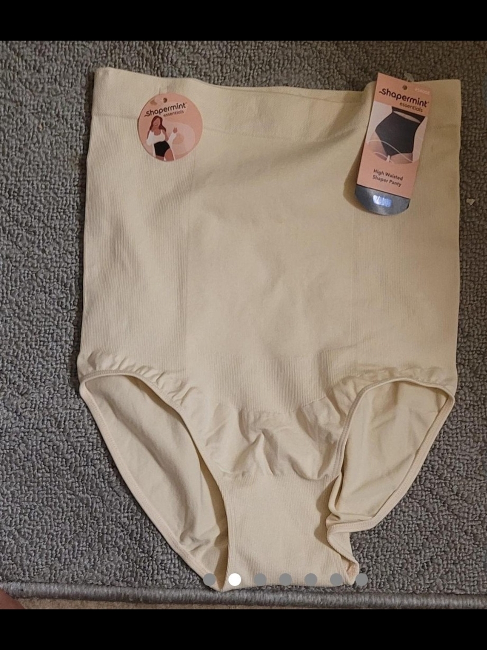 Shapermint Seamless High-Rise Shaping Brief in Light Cream